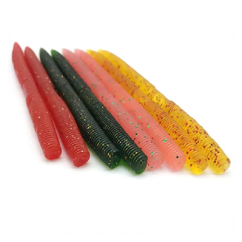 5pcs/lot 14cm 8g Soft Lure Artificial Fishing EarthWorm Baits Bionic noodle shape Worms Swimbaits Jig Head | Спорт и развлечения