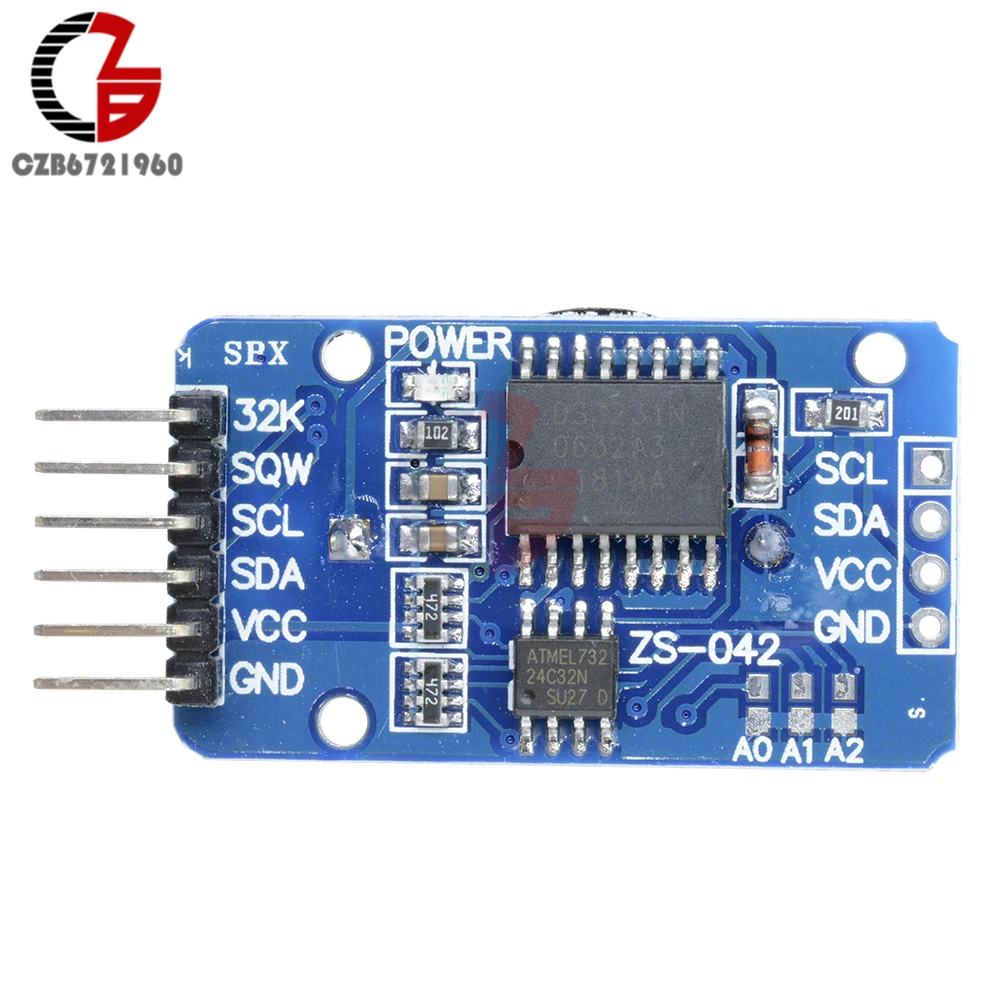 Модуль часов DS3231 AT24C32 IIC Прецизионная плата памяти RTC в реальном времени для Arduino