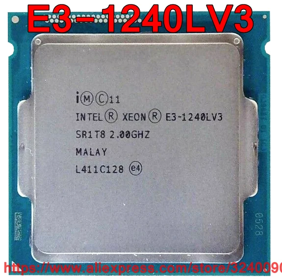 

Оригинальный процессор Intel CPU Xeon E3-1240LV3 2,00 ГГц 8M 25 Вт четырехъядерный E3 1240LV3 LGA1150 Бесплатная доставка E3-1240L V3 E3 1240L V3