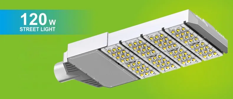 120 w Светодиодная лампа уличного освещения Ip65 Ac 90-305 v Dc127-431v Средняя мощность Cree чипы Цвет Температура адаптируемые под требования заказчика