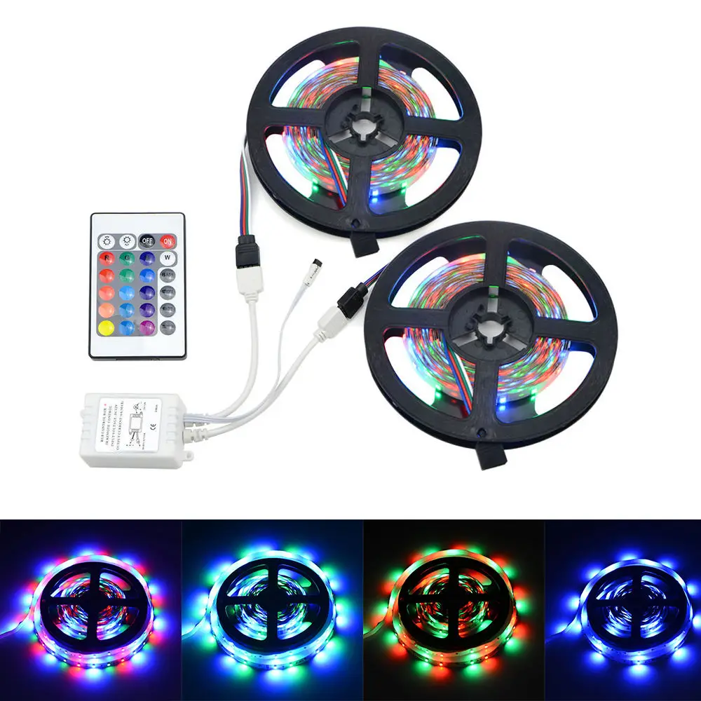 KARWEN RGB Светодиодная лента светильник 5 м 300 светодиодов 2835 SMD 2A адаптер питания высокое качество лента украшение дома лампа