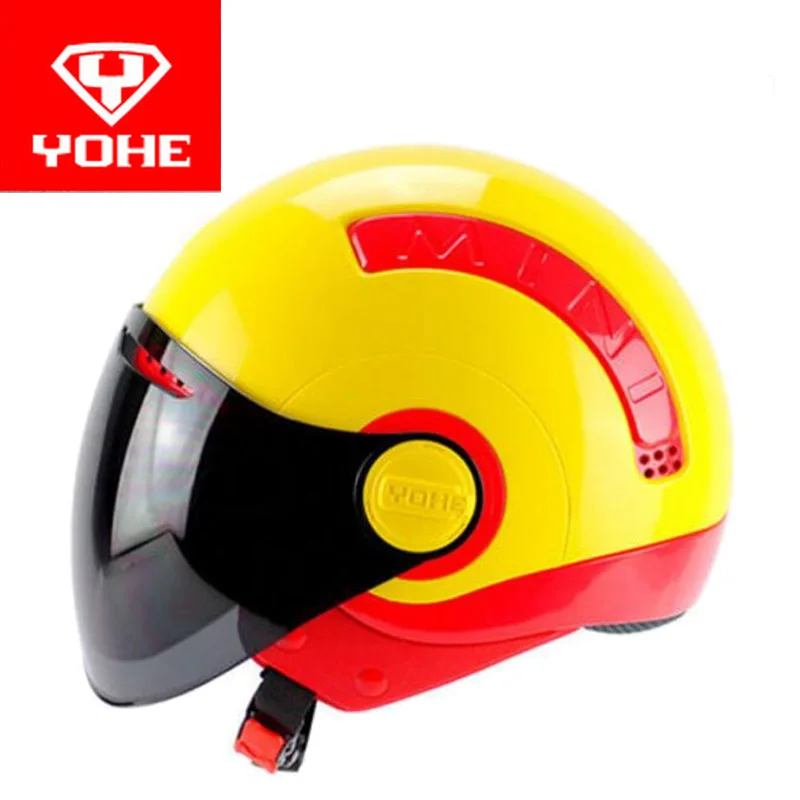 Мотоциклетный мини шлем YOHE Half Face мотоциклетные шлемы с полулицевой поверхностью