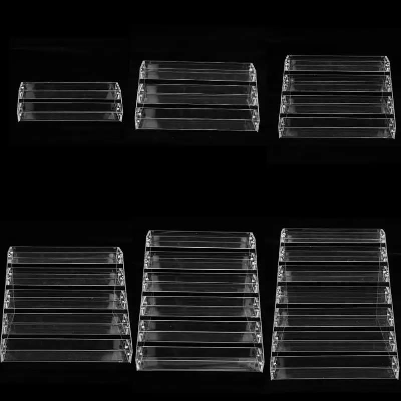 1 шт. 2 7layers съемный стеллаж акриловый прозрачный лак для ногтей Косметический