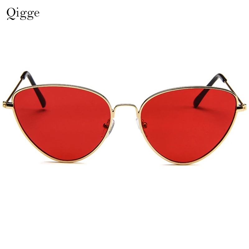 Женские винтажные очки кошачий глаз красные черные солнцезащитные в ретро стиле