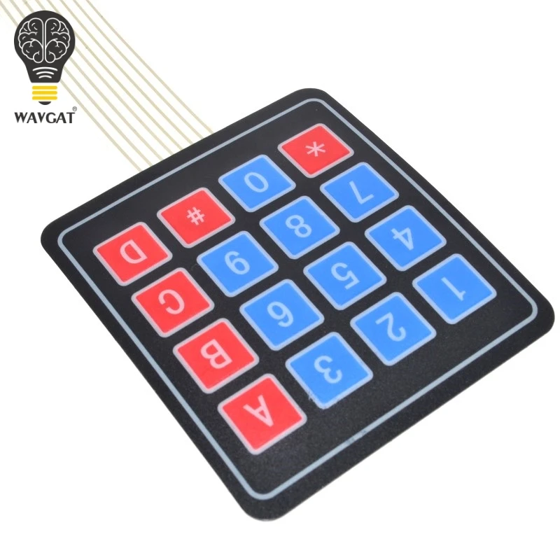 WAVGAT 20 шт. 16 клавиш 4x4 мембранная переключатель клавиатуры 4 4*4 матричная