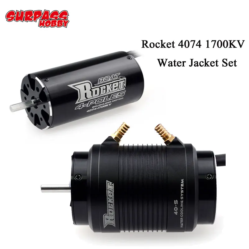 SURPASSHOBBY водяная куртка S с ракетой 4074 1700KV 4P бесщеточный двигатель для Traxxas M41 катамаран Спартан 1000 мм(или выше) RC лодка