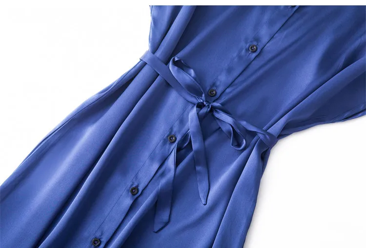 Женское винтажное длинное платье рубашка разноцветное из натурального шелка