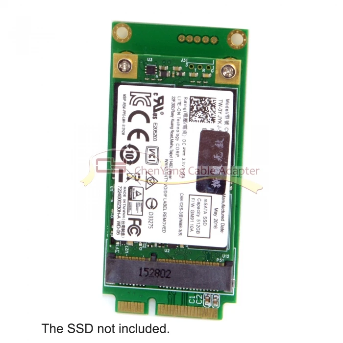 3x5cm адаптер mSATA для 3x7 см Mini PCI-e SATA SSD Asus Eee PC 1000 S101 900 901 900A T91 |