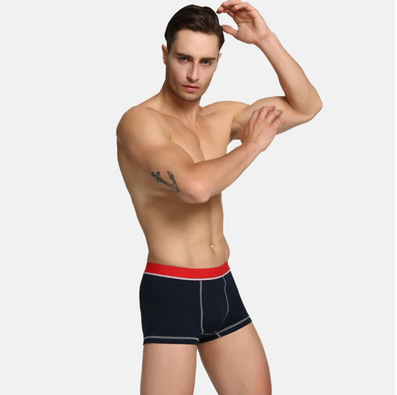 ; торговля Mr мужская хлопковая Underpant модные, пикантные Высококачественная брендовая одежда Для мужчин боксеры шорты Ман белье Плюс сайз для полных