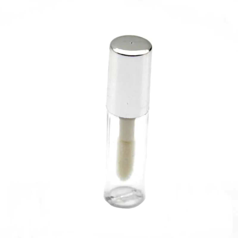 1PC syringe Silver 1,2 мл 100 шт./лот розовое золото тюбик для блеска для губ трубка, DIY Пластиковый элегантный контейнер для губной помады, Кр - Цвет: 1PC syringe Silver