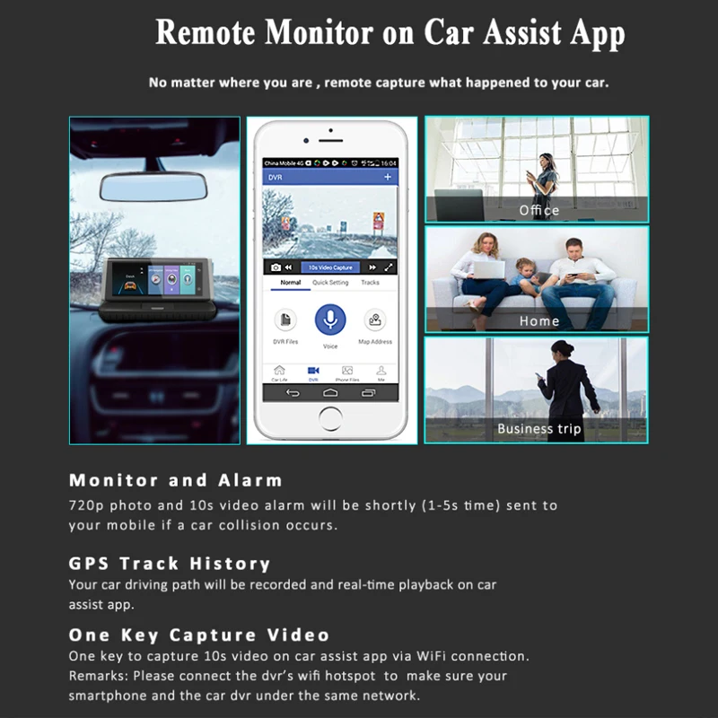 4G Автомобильный видеорегистратор Android gps DVR " сенсорная Автомобильная центральная консоль приборная панель установка Автомобильная помощь ADAS двойной объектив регистратор автомобильная камера