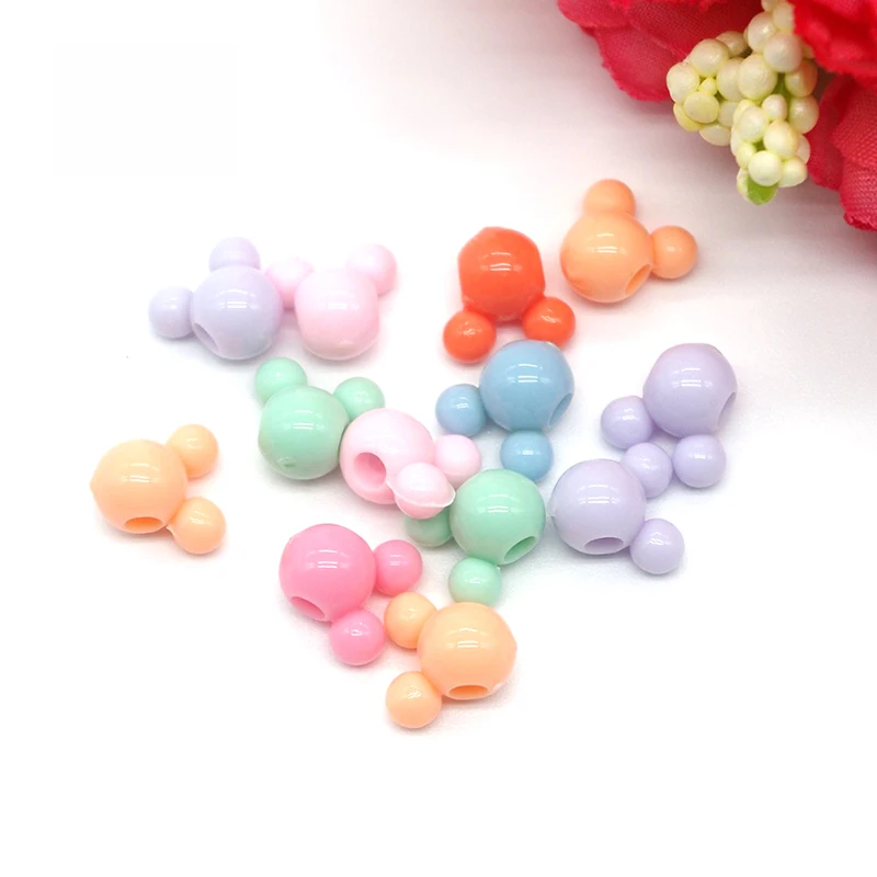 100pcs/lot Big Hole Mickey Head Shape Acrylic Beads Scrapbook Sewing Buttons DIY Material Findings BD0007
100pcs/lot Big Hole Mickey Head Shape Acrylic Beads Scrapbook Sewing Buttons DIY Material Findings BD0007
