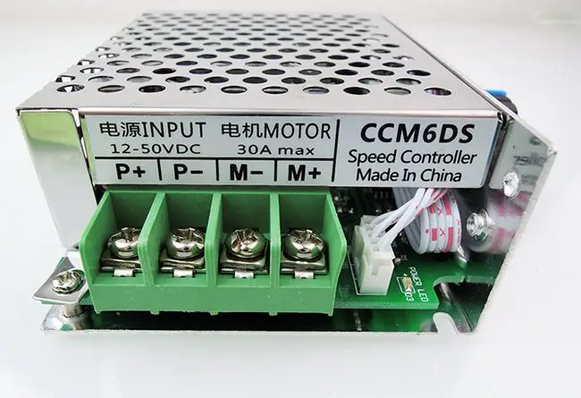 DC12-50V 30A 360 Вт~ 1500 Вт ШИМ-регулятор скорости двигателя, переключатель, металлический корпус, широтно-импульсная модуляция, бесступенчатый модуль управления