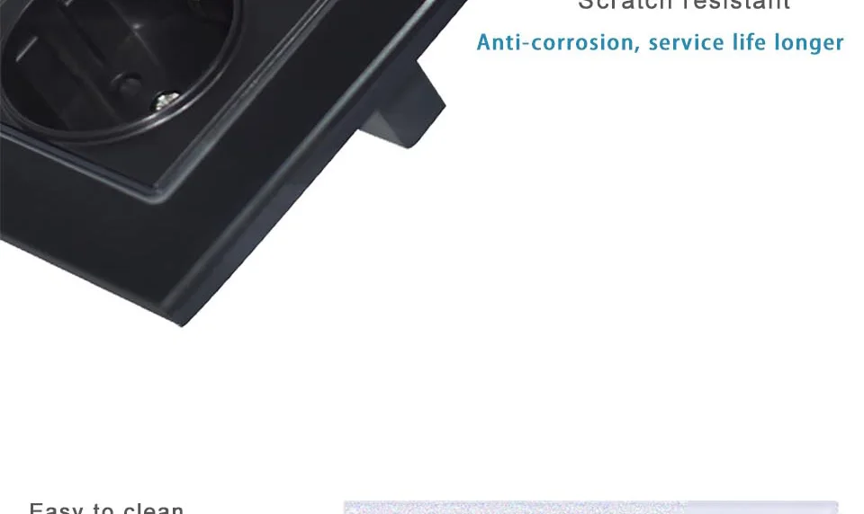 Zitt zatt настенная розетка с usb розеткой, стеклянная 2A двойная USB розетка для зарядного устройства, 16A электрическая настенная розетка