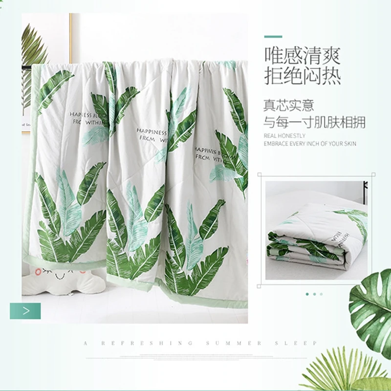 Новое моющееся хлопковое летнее тонкое одеяло для растений Ab боковое