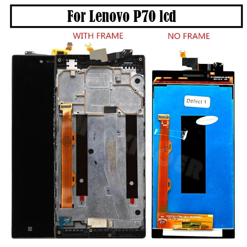 100% протестированный для 5 0 &quotLENOVO P70 ЖК дисплей сенсорный экран с рамкой LENOVO в