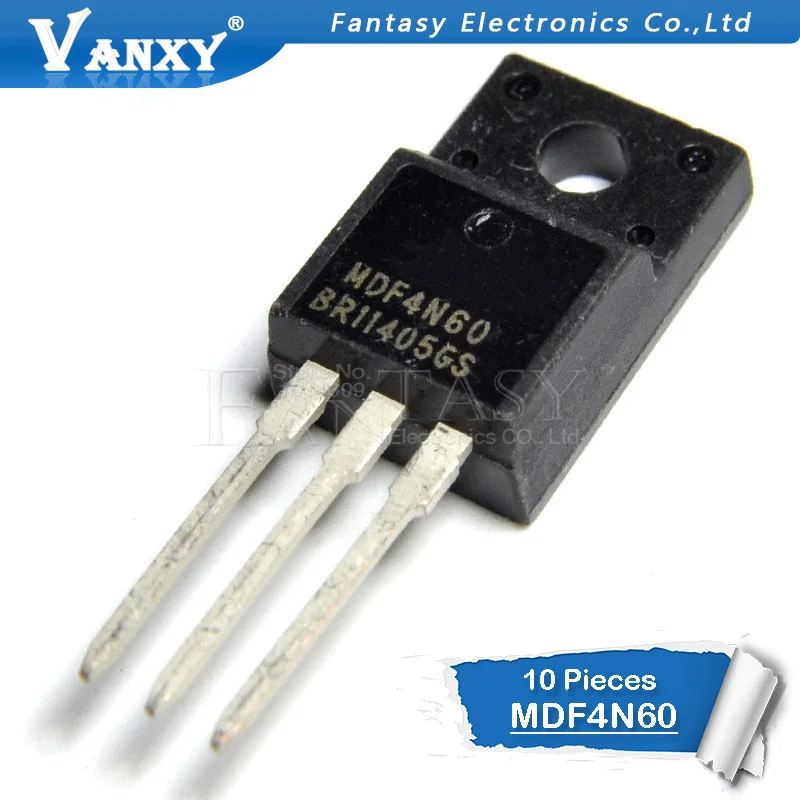 10 шт. MDF4N60 TO-220F 4N60 TO220F TO220 600V 4A
