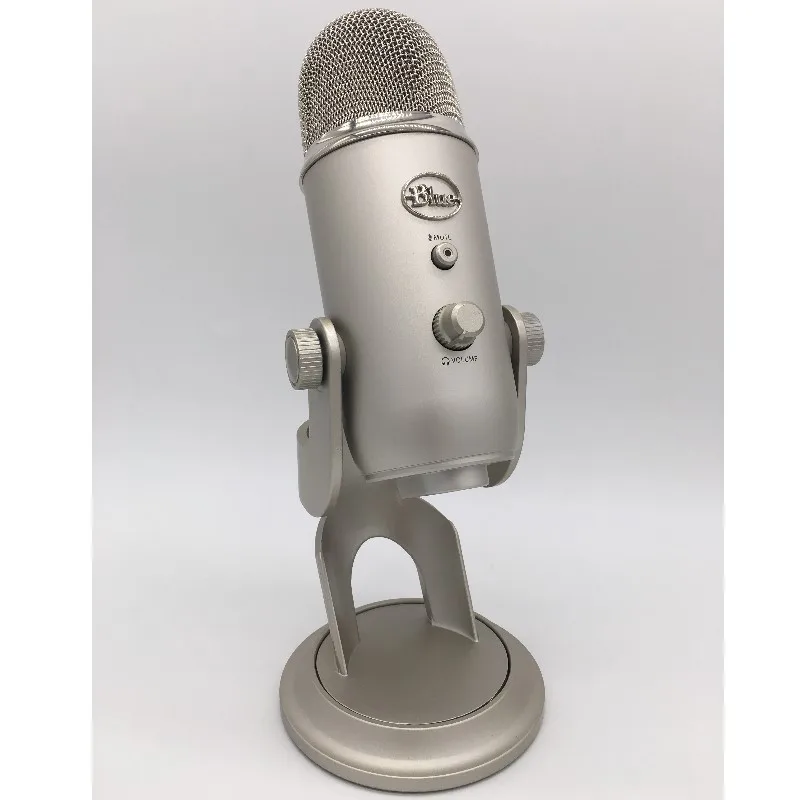 Синий yeti studio Профессиональный конденсаторный микрофон для записи прямого вещания USB микрофон с подставкой