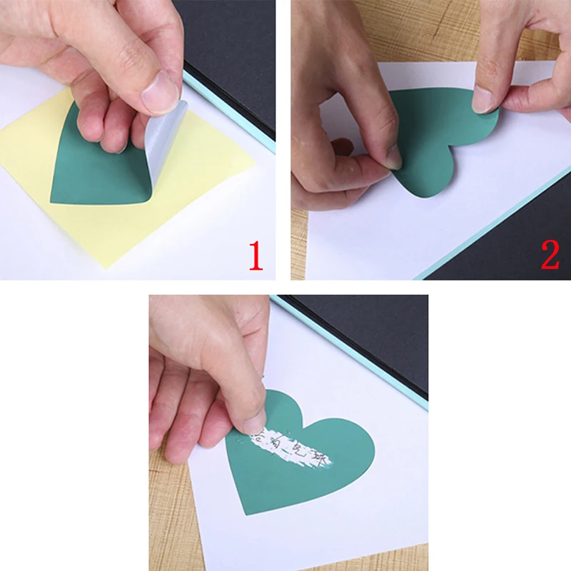 DIY открытки ко Дню Святого Валентина покрытие скретч карты сообщение скрытые