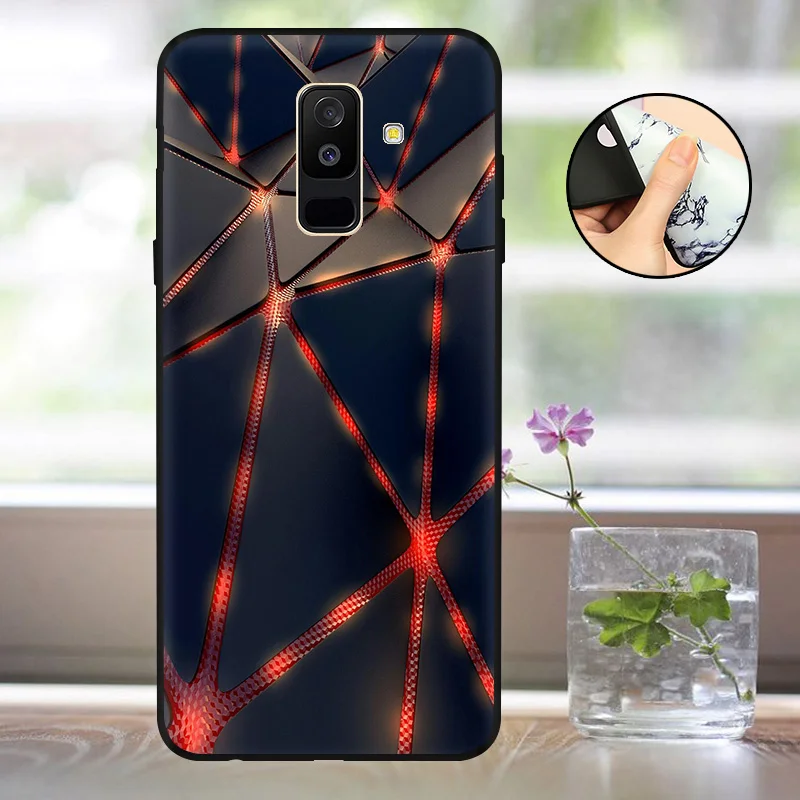 Мягкий A600 A605F чехол для Funda samsung A6 чехол силиконовый матовый задний Чехол для Capas samsung Galaxy A6 Plus чехол бампер - Цвет: HSJ
