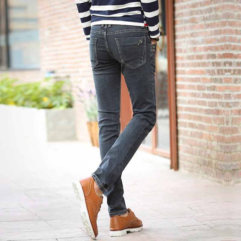 2019 мужской четыре сезона обтягивающие мужские джинсы бренд высокого качества