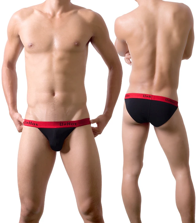 Сексуальное нижнее белье Для мужчин Хлопковые трусы Шорты в стиле пэчворк