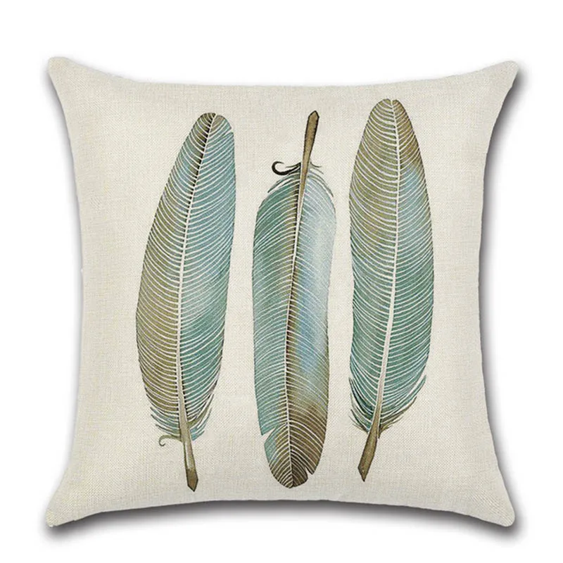 Разноцветный чехол для подушки из перьев в европейском стиле наволочка 45*45