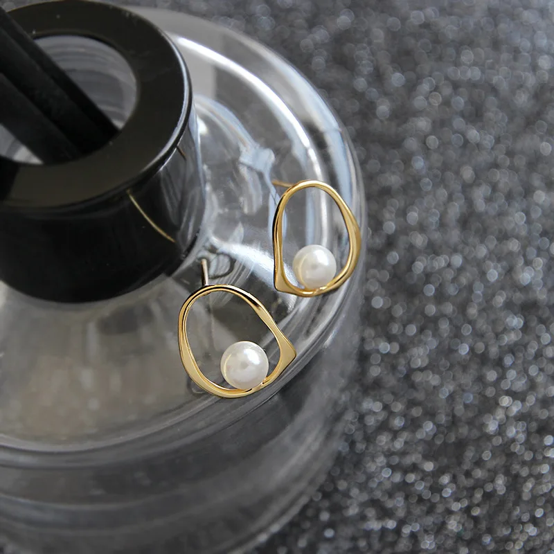 Женские серьги гвоздики Flyleaf из серебра 2018 пробы с натуральным