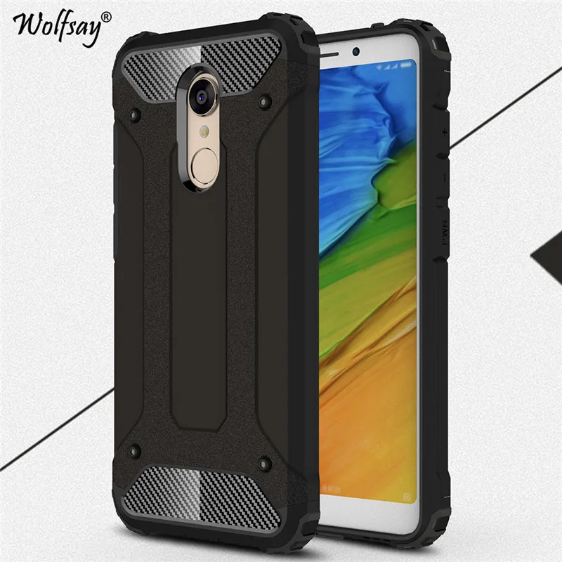 For Xiaomi Redmi 5 Case Shockproof Armor Rubber Silicone Hard PC Phone Protective Cover |