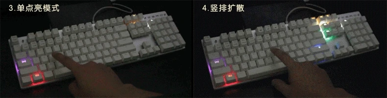 ZERO настраиваемая Механическая игровая клавиатура с подсветкой 87 клавиш черный/синий переключатели светодиодный металлические проводные USB клавиатура для игры
