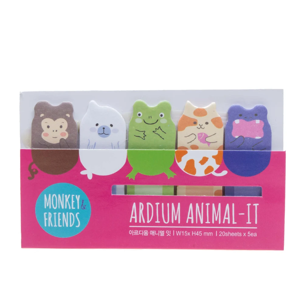 1 хлопчатобумажное нижнее белье Животные друг Блокнот бумаги для заметок на