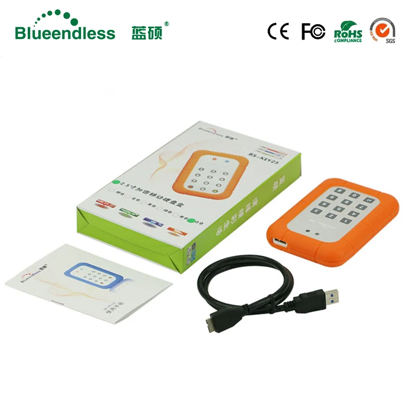 Оригинальный жесткий диск Blueendless Key25 с клавиатурой 1 ТБ HDD Sata USB 3 0 высокоскоростной