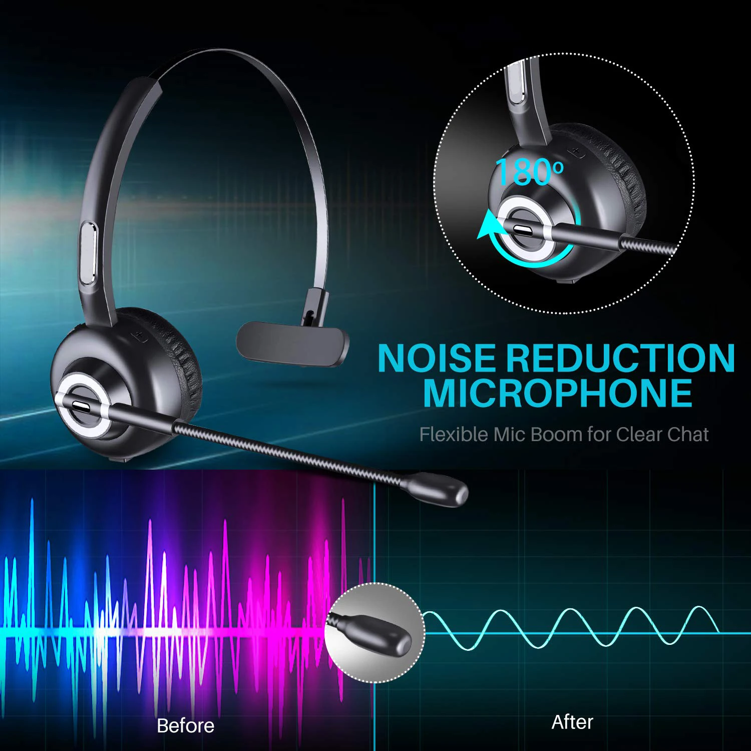 M97 bluetooth-гарнитура с одним треком, шумоподавление, беспроводная гарнитура для офиса с микрофоном, Зарядная база для колл-центра