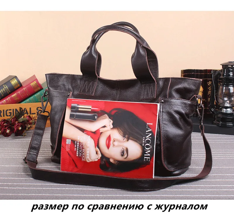 Pyaterochka винтажные сумки женские из натуральной кожи сумки на плечо роскошные деловые повседневные сумки высокого качества большие кожаные сумки