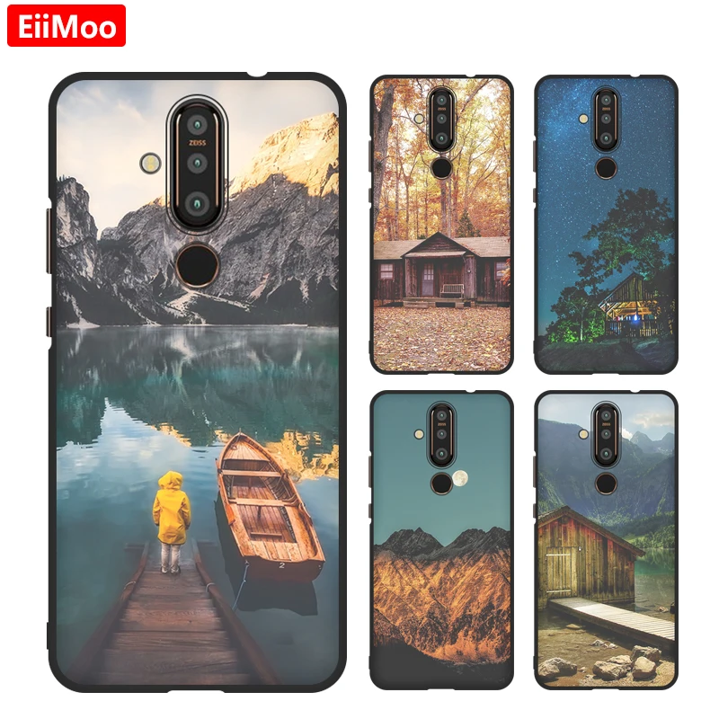 Силиконовые чехлы EiiMoo для телефонов Nokia X71 2019 модный матовый мягкий чехол из ТПУ 8 1