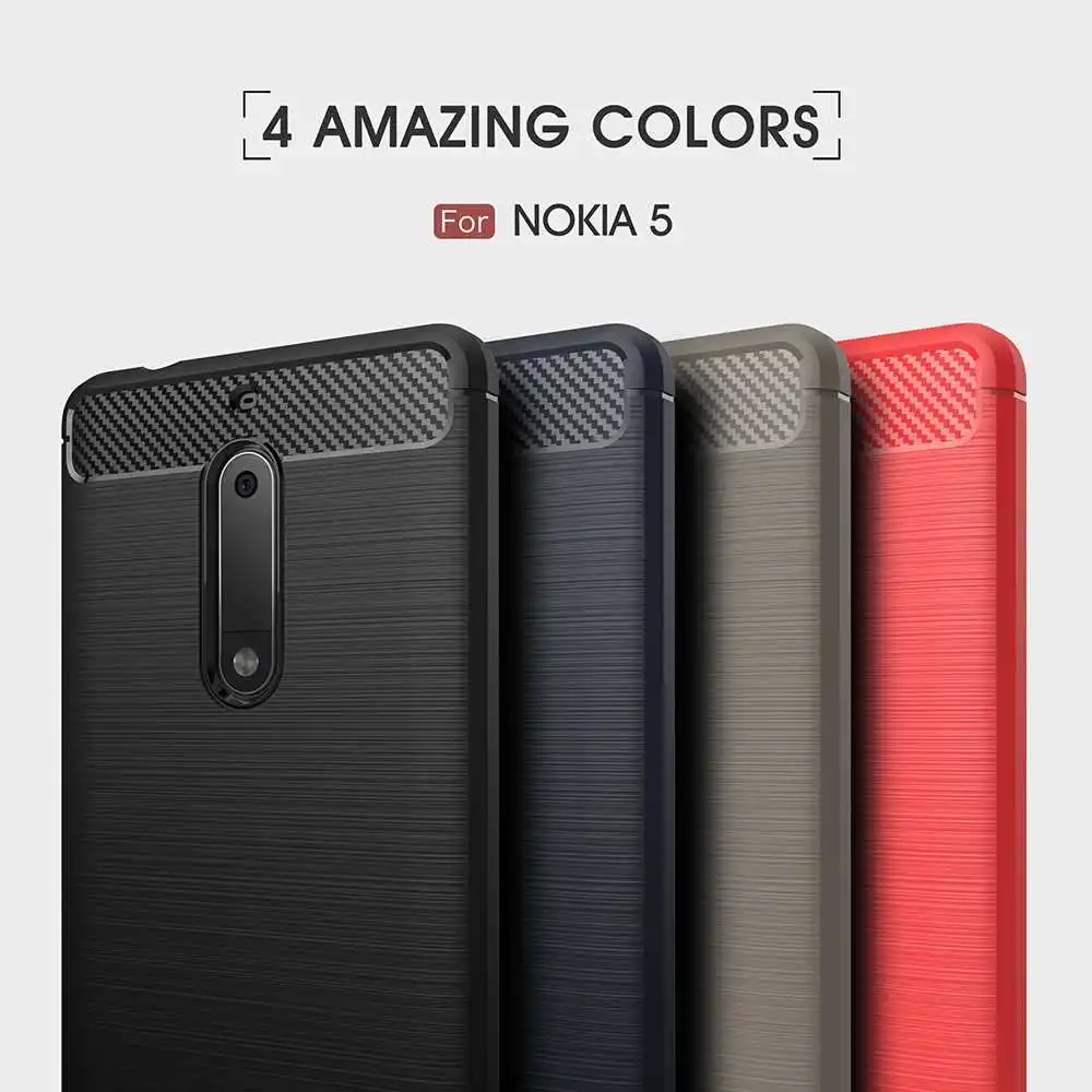 Модный Ударопрочный Мягкий силиконовый чехол Mokoemi 5," для Nokia 5, чехол для телефона Nokia 5