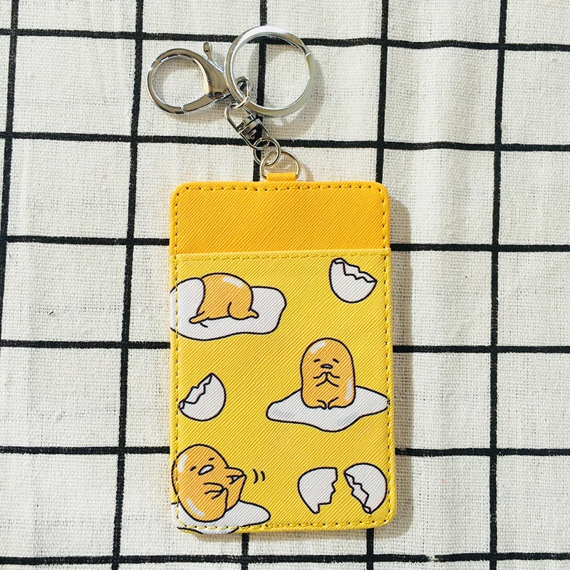 IVYYE 1 шт. Gudetama Мода Аниме держатель для карт PU мультфильм кредитные сумки монета автобус карты брелок для девочек Подарки Новинка - Цвет: See chart