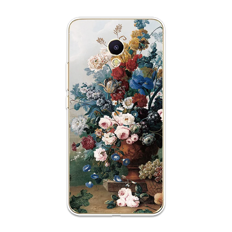 Silicone Case For Meizu M3 M5 M6 NTOE M3S M5S M5C M6S M6T Cover Oil Painting Patterned Soft Shell Phone |