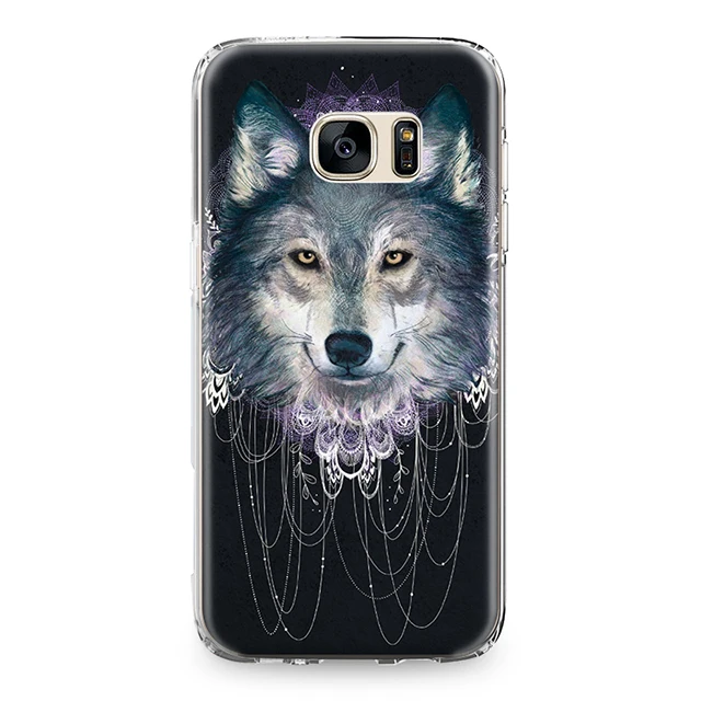 3434 Волк собака Телефонные Чехлы для Samsung Galaxy S4 S5 мини S6 S7 Edge Plus S8 Note 4 5 Grand Prime силикон ТПУ чехол для телефона Para Coque - Цвет: 3434