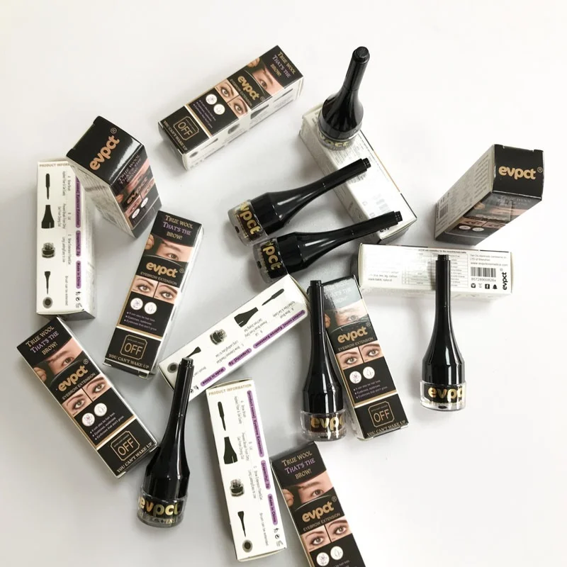 3D гель для наращивания бровей черный/коричневый водонепроницаемый помада