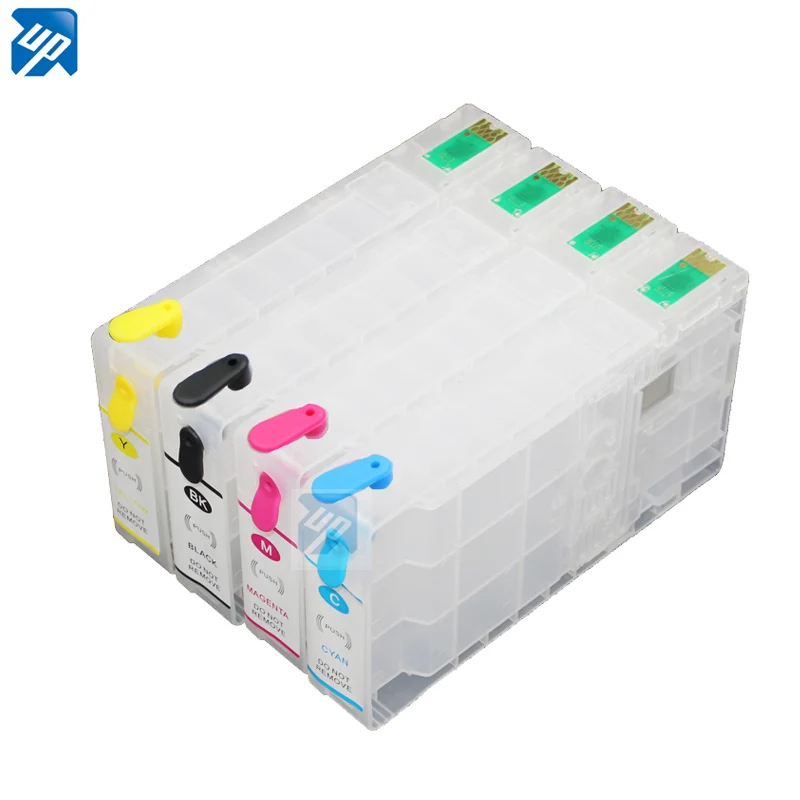 4 шт. Refillable патрон чернил для принтера EPSON Pro WF 5110 5190 wf 5620 5690DWF принтер с дугой T7891
