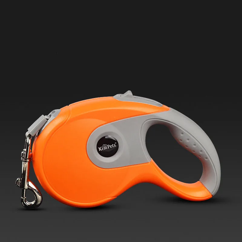 Orange KIMPETS 3 м/5 м выдвижной поводок для собак, автоматический поводок для домашних животных, прочный средний и большой Поводок для собак, поводок для прогулок, 6 цветов - Цвет: Orange