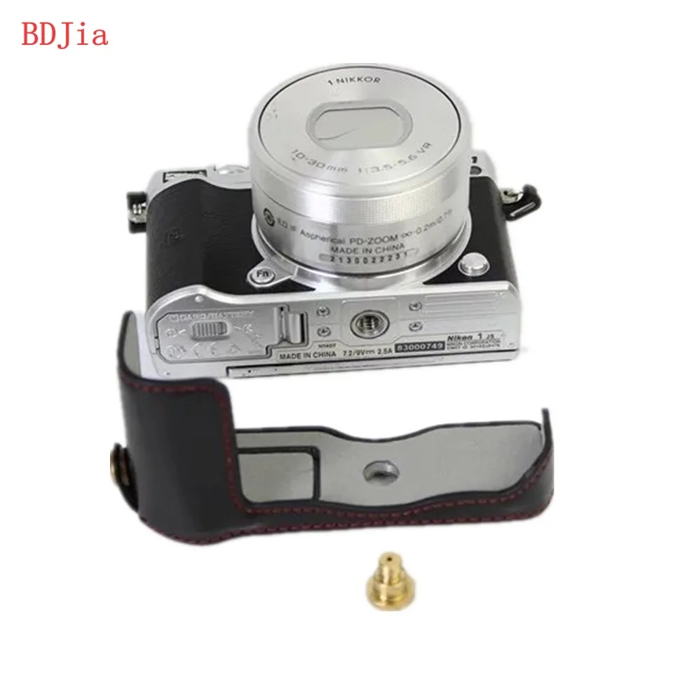 Новинка! Модная сумка для камеры чехол Nikon J5 искусственная кожа половина тела