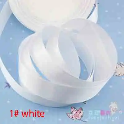 1 white 25 ярдов/партия, 2 см, корсажная лента, атласная, для шитья, для рукоделия, ленты, сделай сам, для свадьбы, машины, узел, украшение невесты - Цвет: 1 white
