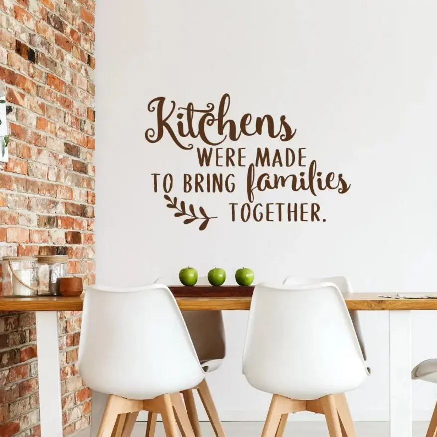 

Dining Room Wall Sticker Kitchen Quote Wall Vinyl Decal Kitchens Were Made To Bring Families Together Saying Wall Poster AY1654
