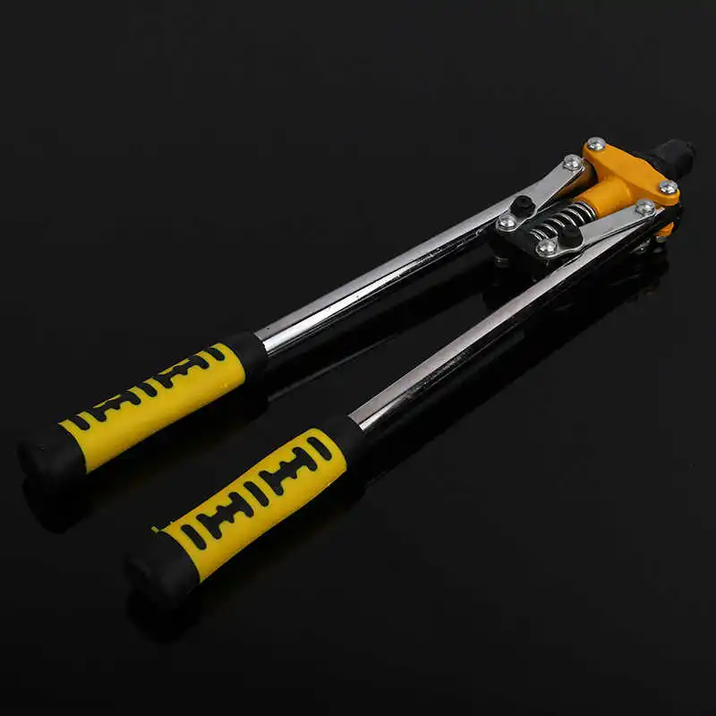Double Color Handle Двойной ручной заклепочный пистолет ручной Клепальщик двойная ручка гвоздь пистолет ручной Клепальщик винтовой пистолет заклепочный пистолет Профессиональные ручные инструменты - Цвет: Double Color Handle