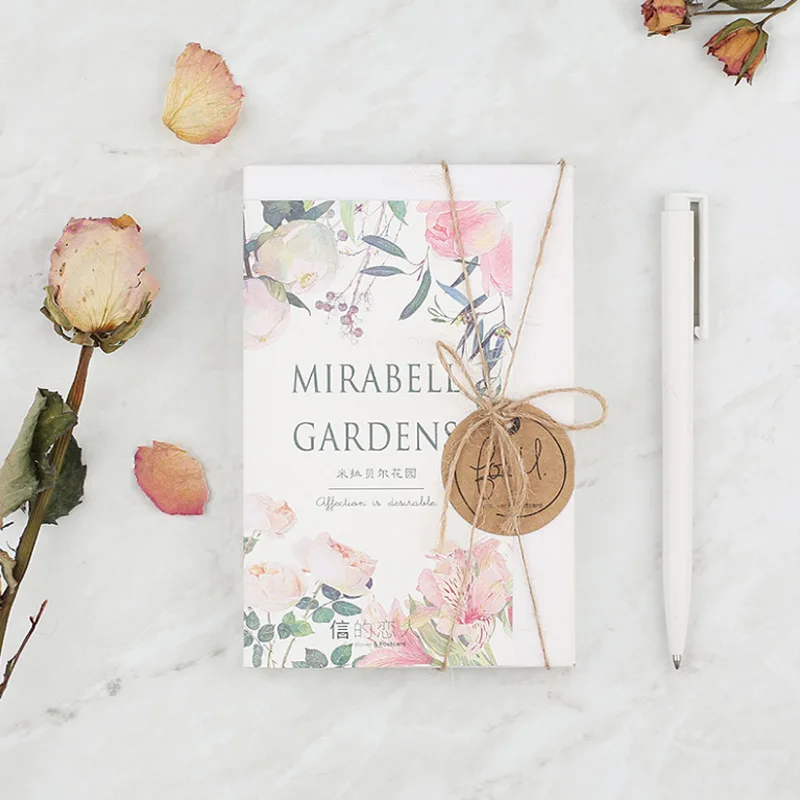 30 шт./кор. сады Мирабель открытка Цветы Букет поздравительная карточка на