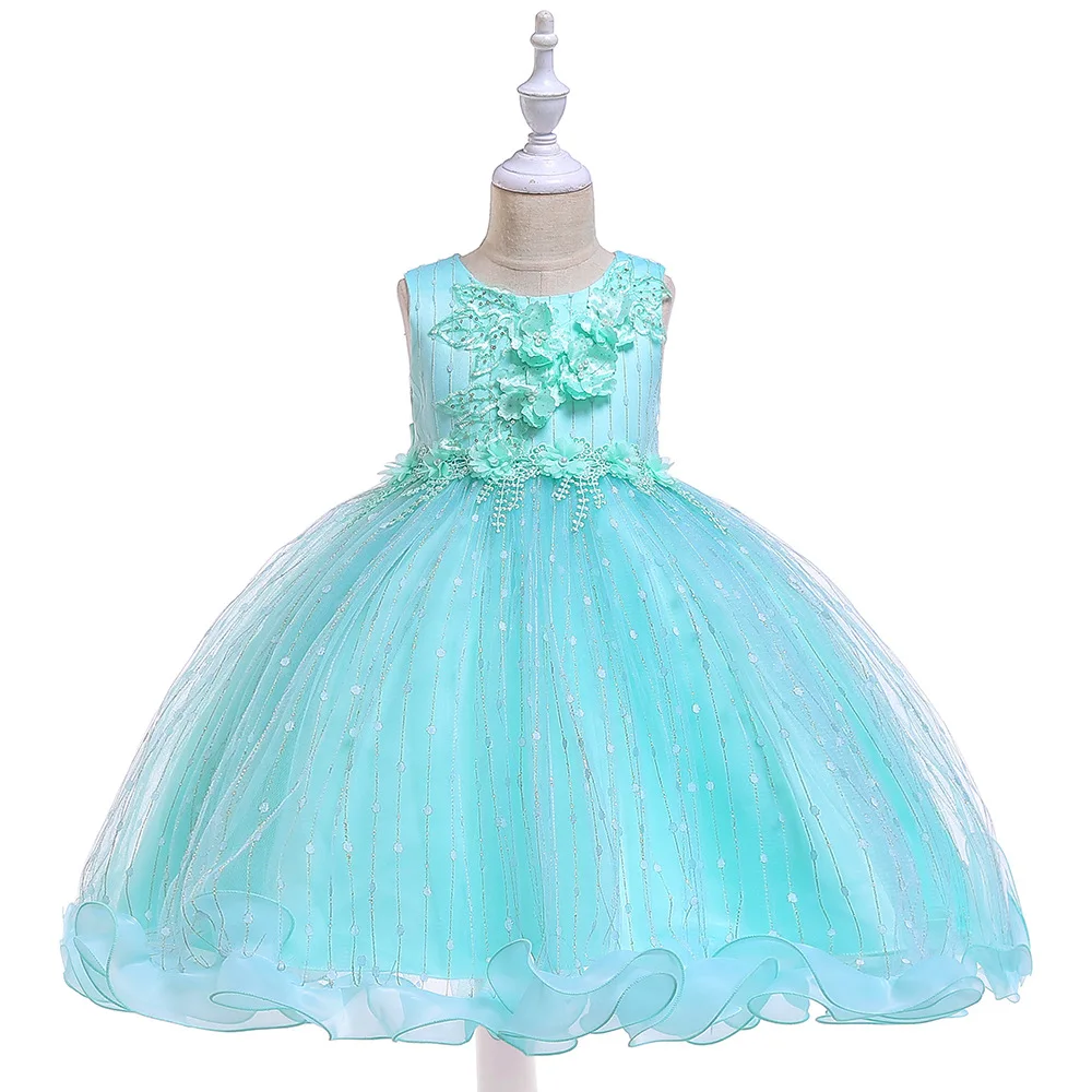 New Girlsɽresses Princess Pengpeng Dresses and Children's Flowers Wedding Show | Детская одежда и обувь