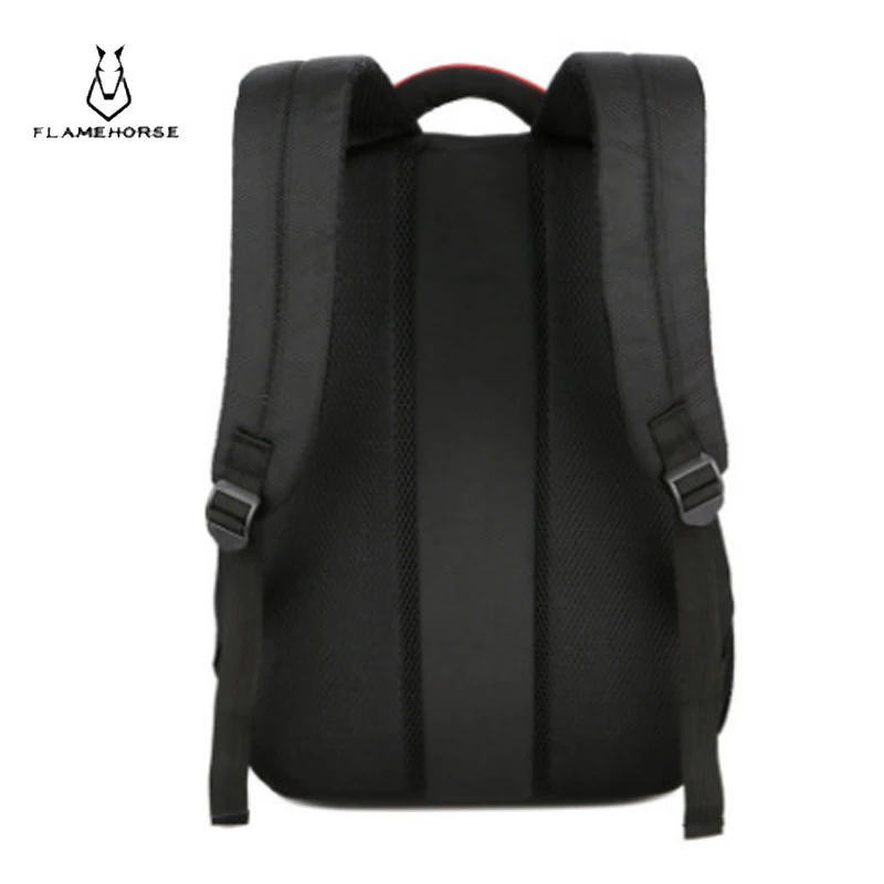 Оксфорд Швейцарский 17 дюймов рюкзак для ноутбука Мужской USB зарядка