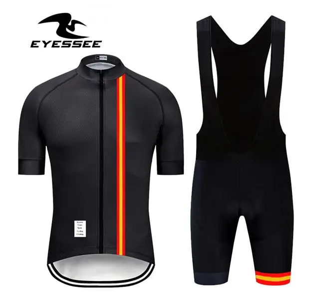 bib kits EYESSEE Pro Spain набор Джерси для велоспорта, одежда для горного велосипеда, одежда для горного велосипеда, одежда для велоспорта, Мужская одежда для велоспорта - Цвет: bib kits